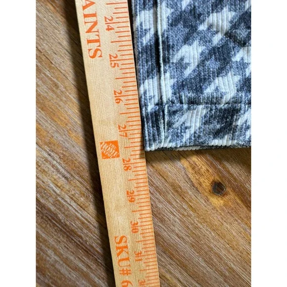 Y.T.G. Houndstooth Corduroy Pants & Jacket Set - Relaxed Fit - Size M